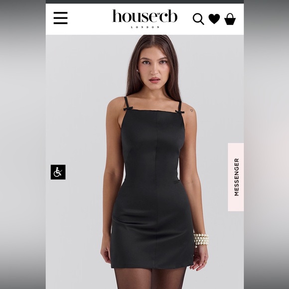 House of CB // “Dainty” Black Mini Dress - Picture 2 of 7